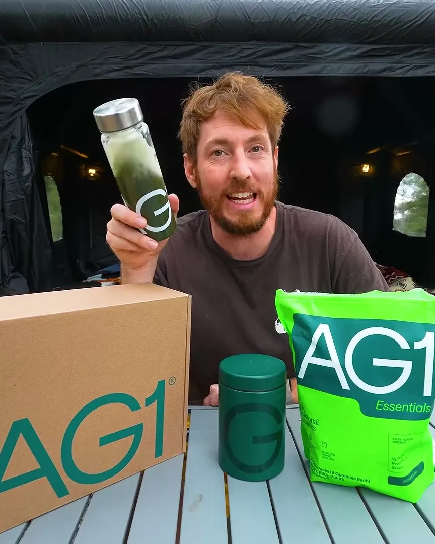Wild Scites for AG1, Greens powder, sponsored YouTube video, 10,646,096 views