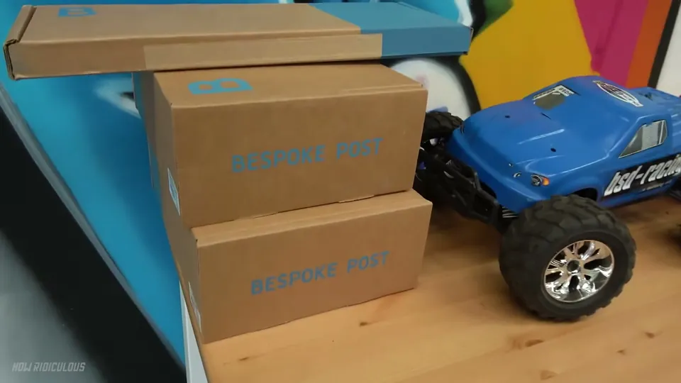 How Ridiculous for Bespoke Post, a still from the sponsored video on monthly boxes